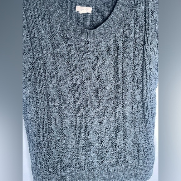 Aerie Medium Short Sleeve Top Knitted Shirts Sweater Casual Office Acrylic Boho - Picture 6 of 6